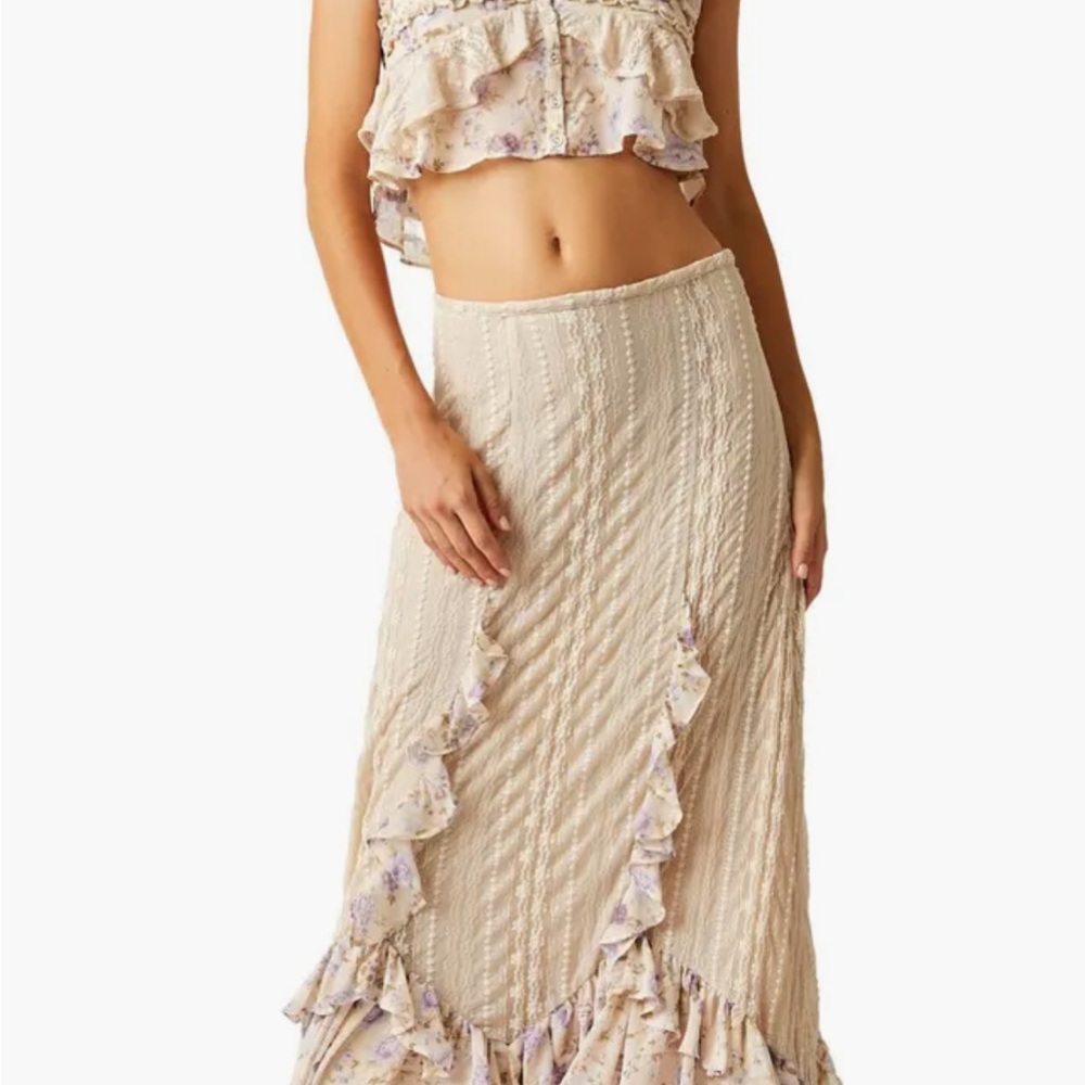 ISO Free People Now & Then Top & Skirt Set